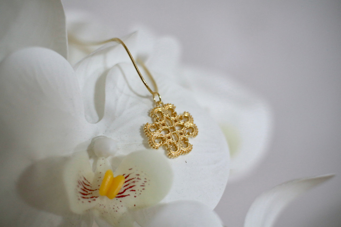Cross Lace Necklace