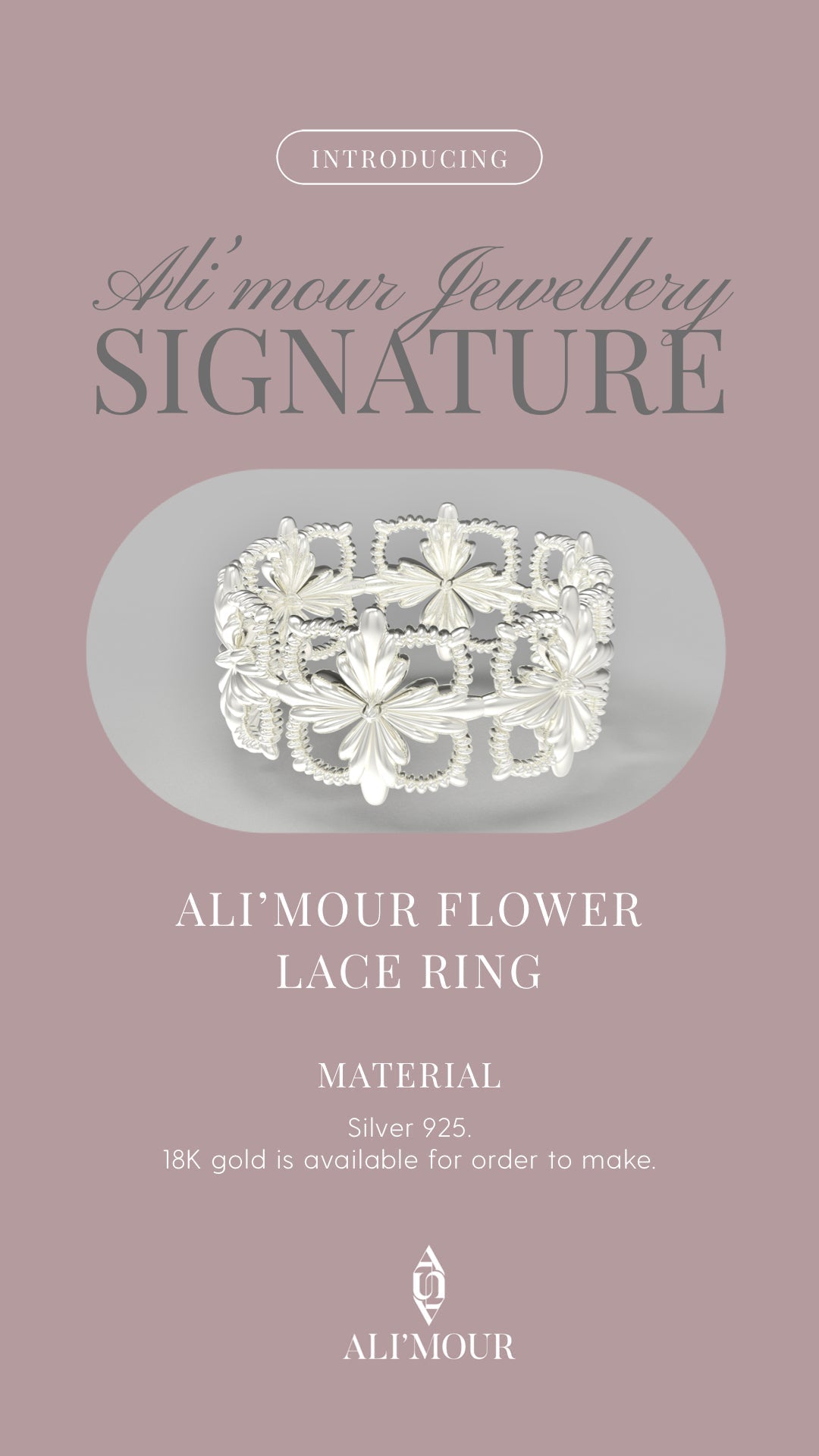 Introducing our signature lace ring