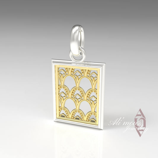 Rectangle Inlay Necklace