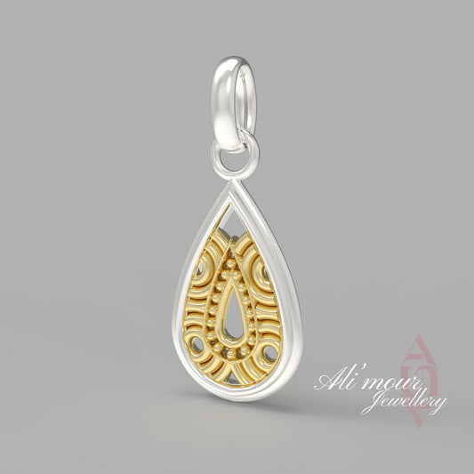 Drop Inlay Necklace